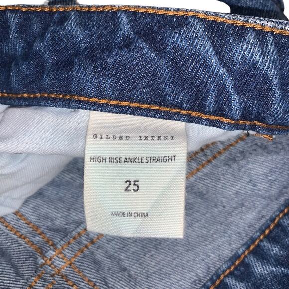 Buckle Guilded Intent Jeans High Rise Ankle Straight Jeans Size 25 - Picture 9 of 10